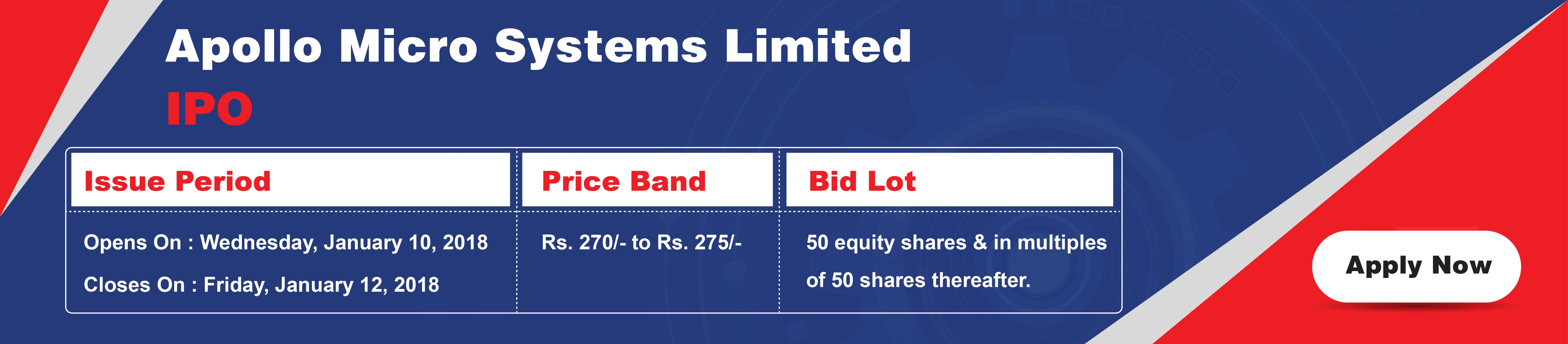 Apollo Micro Systems Limited IPO Apollo Micro Systems Limited IPO